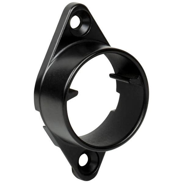 Black Lighted Closet Rod Flange Set